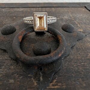 Brighton Wonder Fuel, Retired, Emerald Cut Ring, Size 6.75